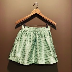 NWT Bella Bliss Green Dottie skirt. Girls size 8
